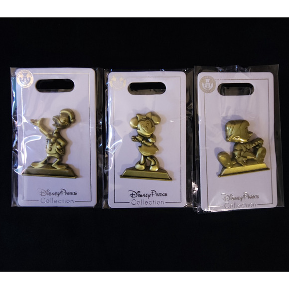 Disney Parks Collectible Trading Pins Annual Passholders Pinocchio Donald Minnie - Picture 1 of 5